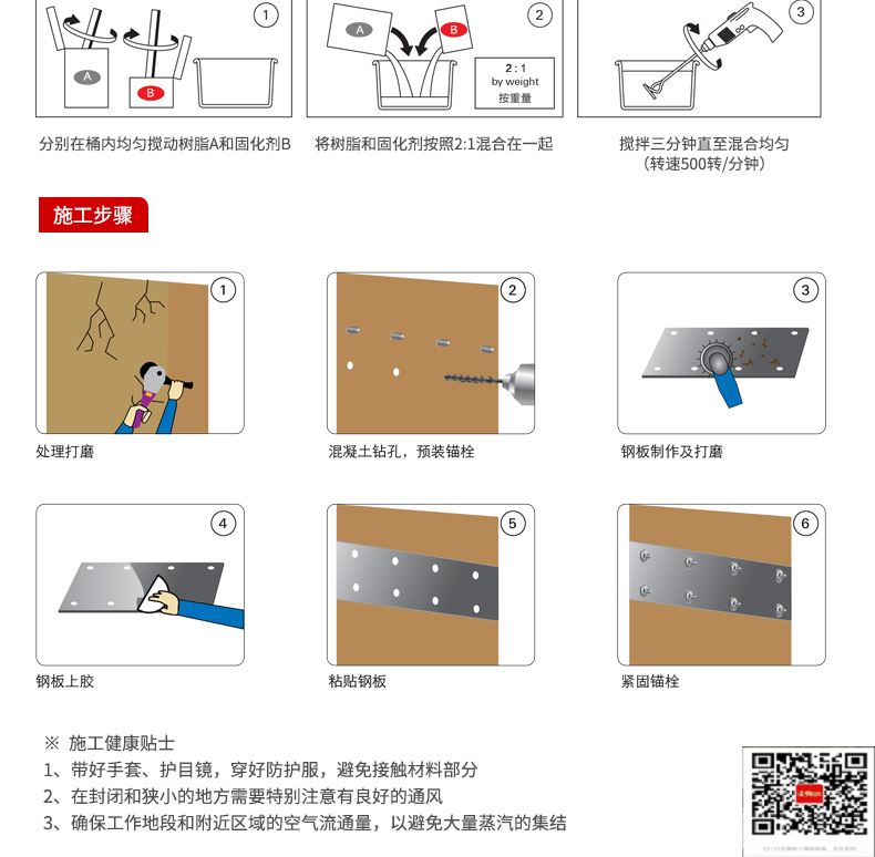 包钢伊宁市粘钢加固施工过程